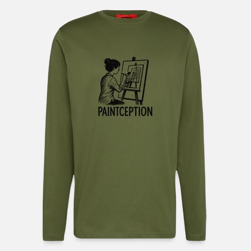 Paintception - Langarmshirt - made by SPREAD  - MOSS GREEN