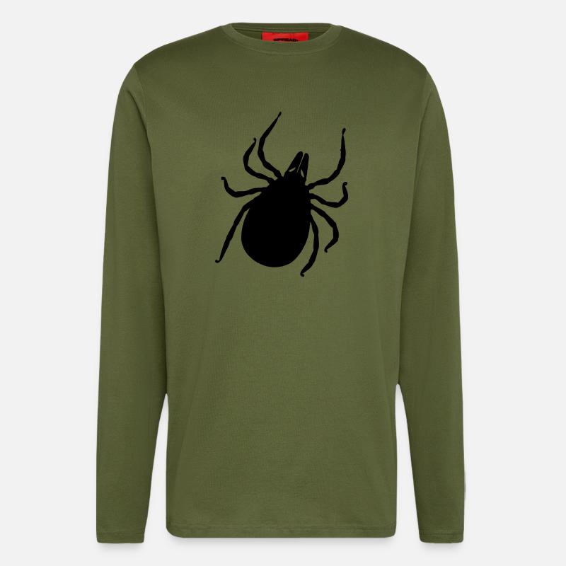 Zecke - Langarmshirt - made by SPREAD  - MOSS GREEN