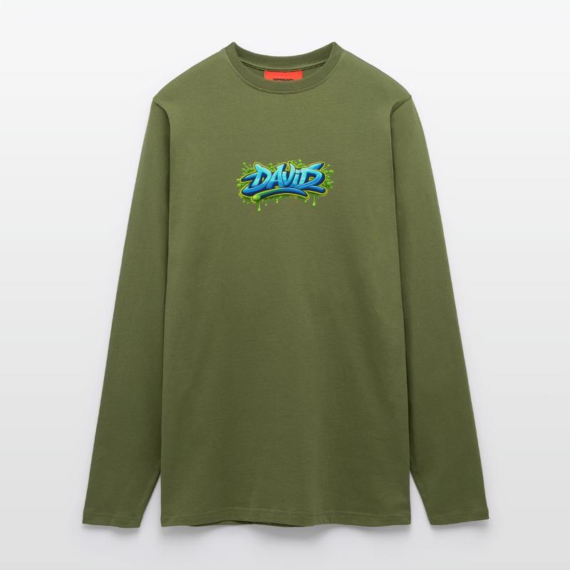 Graffiti name DAVID printable on everything Longsleeve - made by SPREAD 