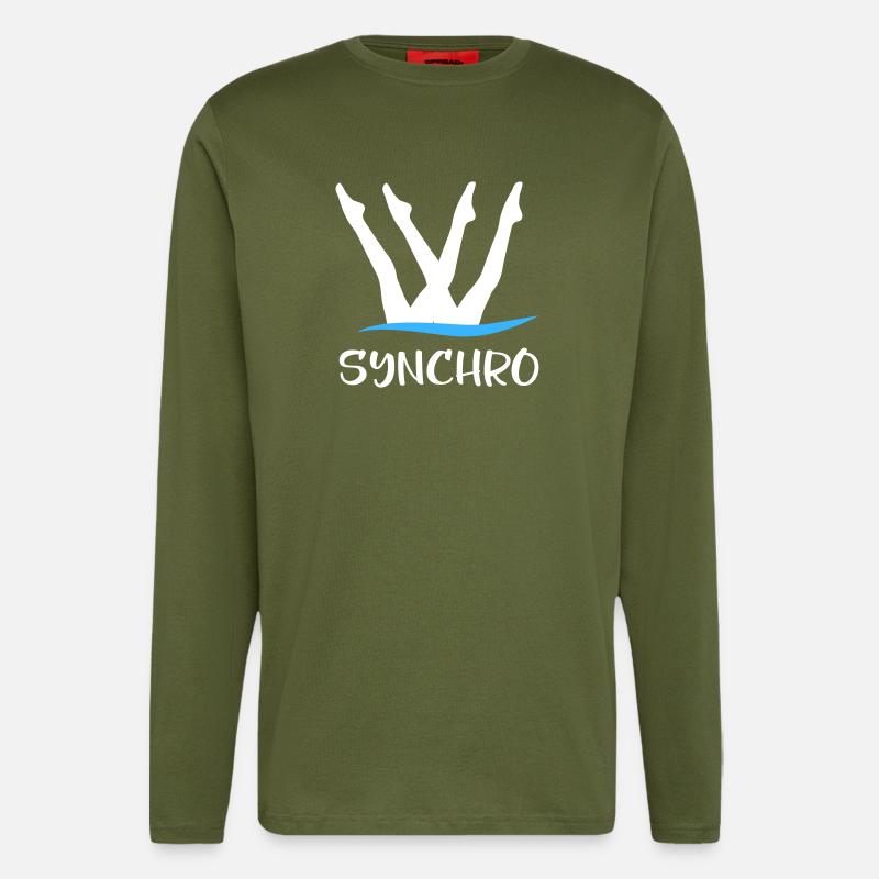 Synchronschwimmen - Langarmshirt - made by SPREAD  - MOSS GREEN