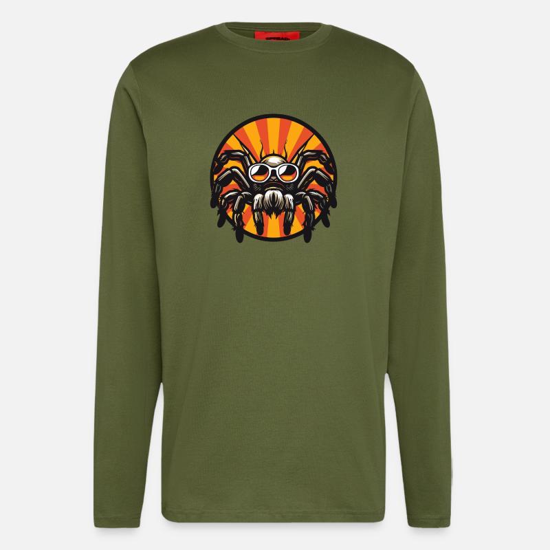 Tarantula Comic Cool Summer - Longsleeve - made by SPREAD  - MOSS GREEN
