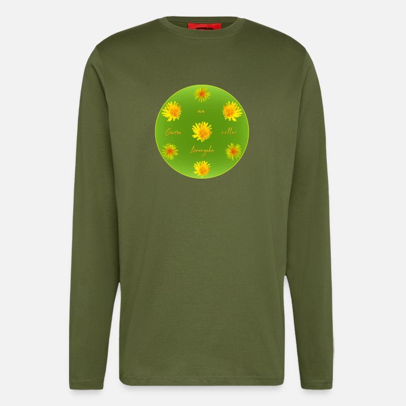 Garten Löwenzahn - Langarmshirt - made by SPREAD  - MOSS GREEN