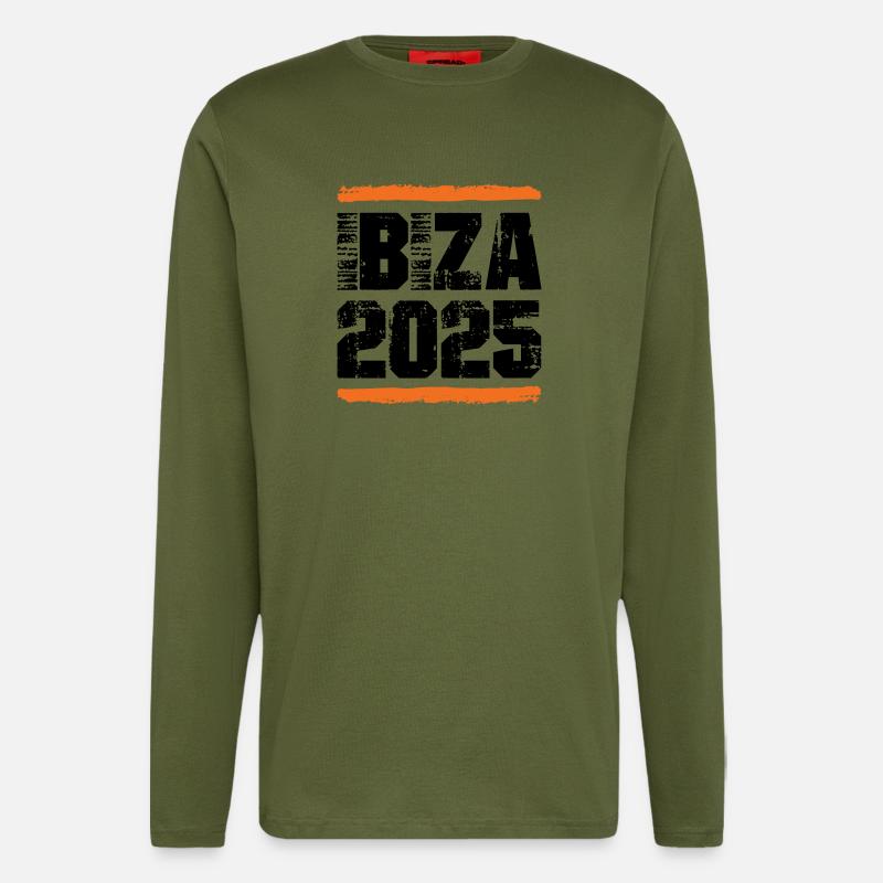 L’équipe d’Ibiza 2025 - Manches longues bio décontracté fabriqué en UE - MOSS GREEN