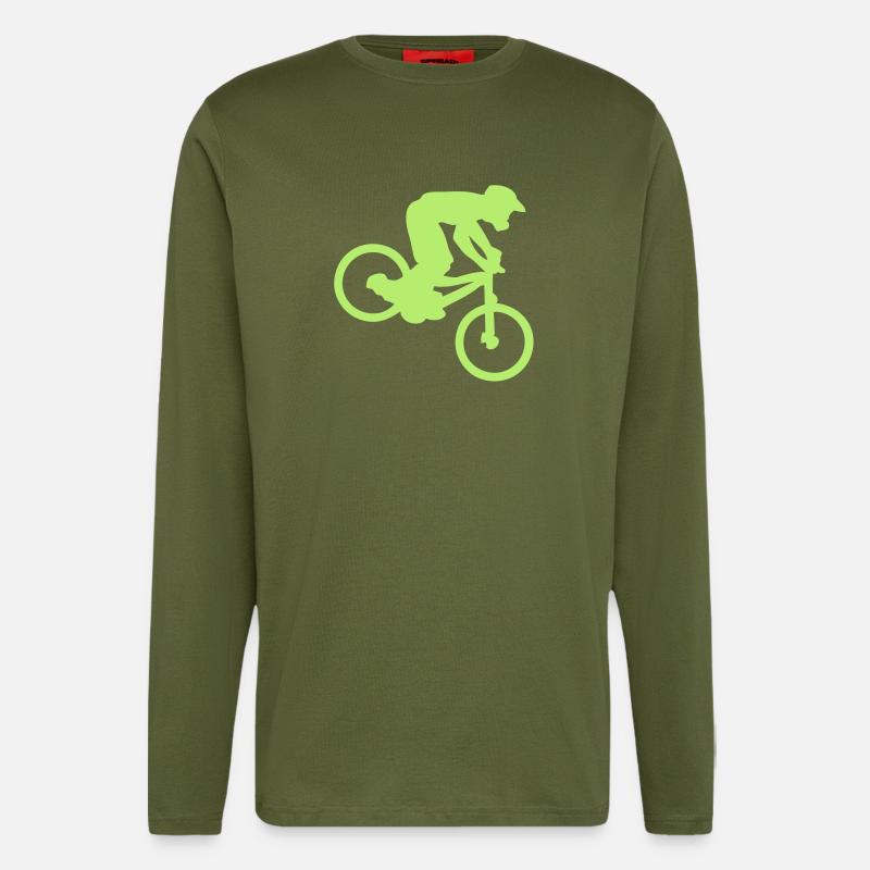 DOWNHILL MOUNTAIN BIKER - Langarmshirt - made by SPREAD  - MOSS GREEN