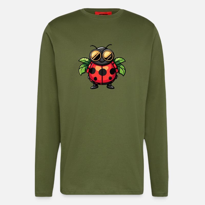 Ladybug Comic Holiday - Longsleeve - made by SPREAD  - MOSS GREEN