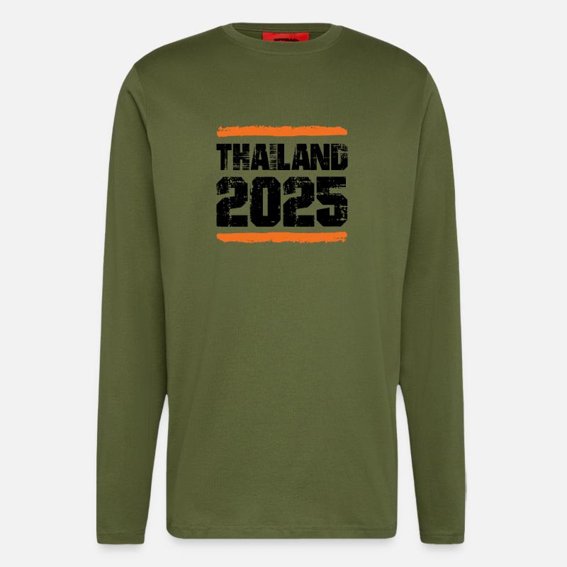 Thailand 2025 Team - Langarmshirt - made by SPREAD  - MOSS GREEN