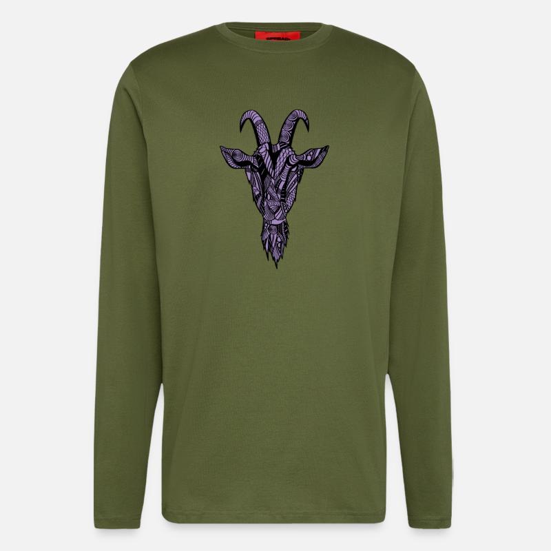 Ziege - Langarmshirt - made by SPREAD  - MOSS GREEN