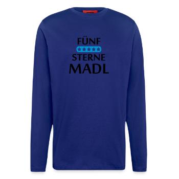 Fünf Sterne Madl Bayern Geschenk - Langarmshirt - made by SPREAD  - MOSS GREEN - Vorne