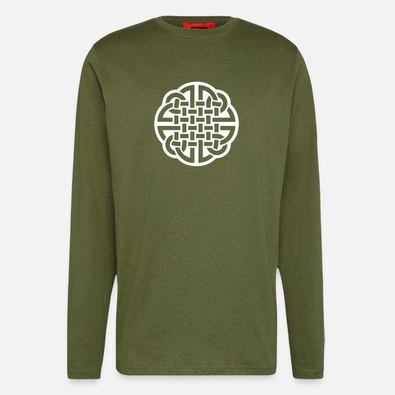 Celtic Knot - Langarmshirt - made by SPREAD  - MOSS GREEN
