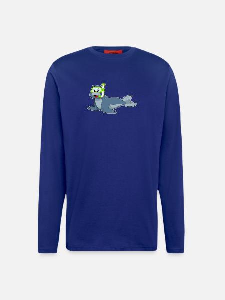 Seal Diver Snorkel Diving - Longsleeve - made by SPREAD - MOSS GREEN