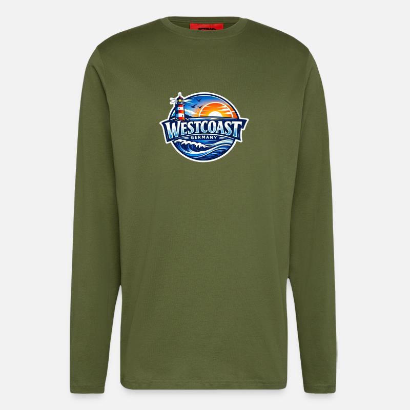 Westcoast Germany - Langarmshirt - made by SPREAD  - MOSS GREEN
