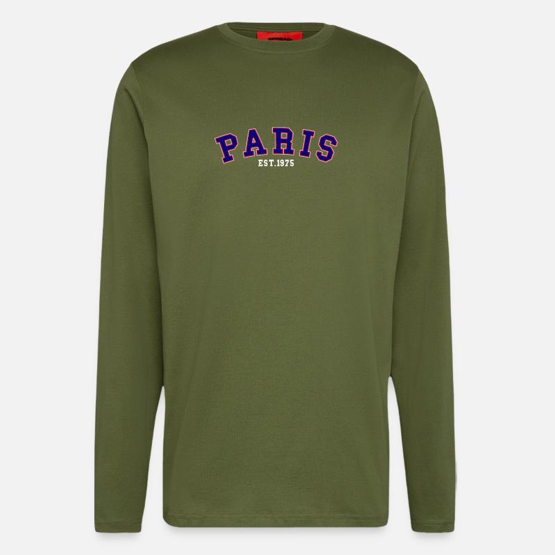 PARIS_EST_1975 - Longsleeve - made by SPREAD  - MOSS GREEN