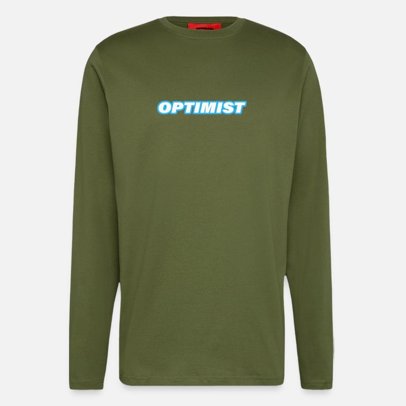 OPTIMIST - Langarmshirt - made by SPREAD  - MOSS GREEN