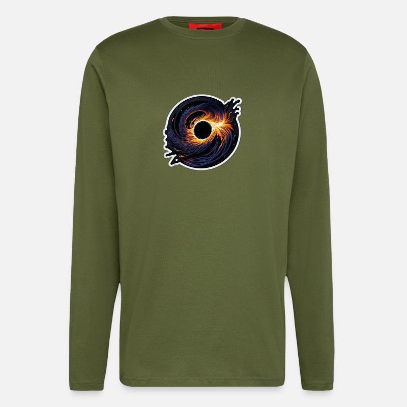 Kosmischer Wirbel - Langarmshirt - made by SPREAD  - MOSS GREEN