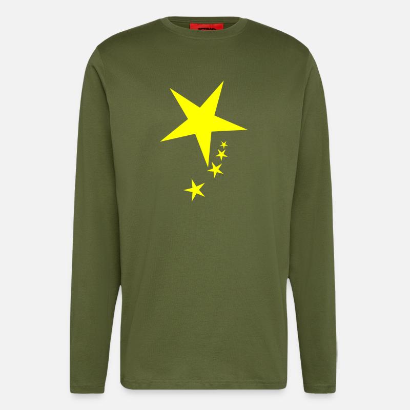 Stern 7 - Langarmshirt - made by SPREAD - MOSS GREEN