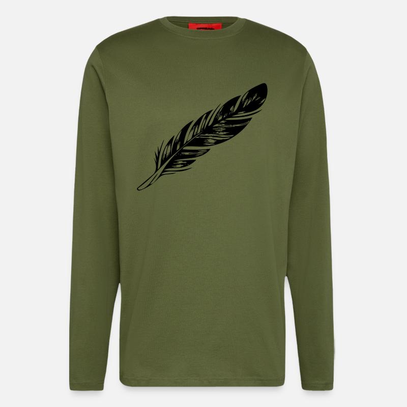 feather - Longsleeve - made by SPREAD  - MOSS GREEN