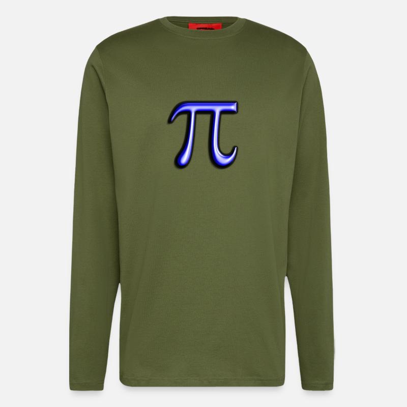 Das mathematische Pi - Langarmshirt - made by SPREAD  - MOSS GREEN