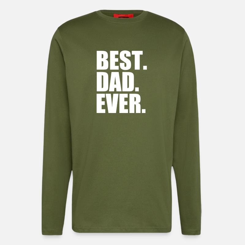 Best dad ever - Langarmshirt - made by SPREAD  - MOSS GREEN