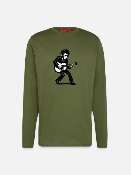 Singer Songwriter | The Monkey Dancer - Longsleeve - made by SPREAD - MOSS GREEN