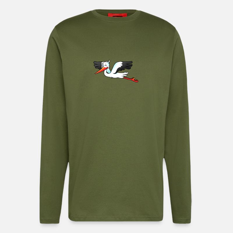 Storch - Langarmshirt - made by SPREAD  - MOSS GREEN