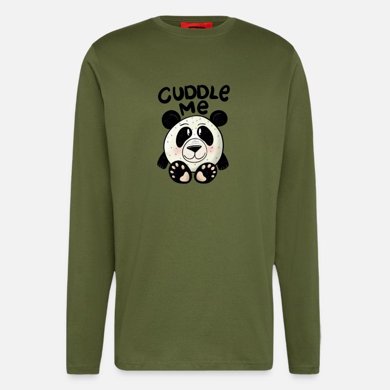 Panda Cuddle me - Langarmshirt - made by SPREAD  - MOSS GREEN
