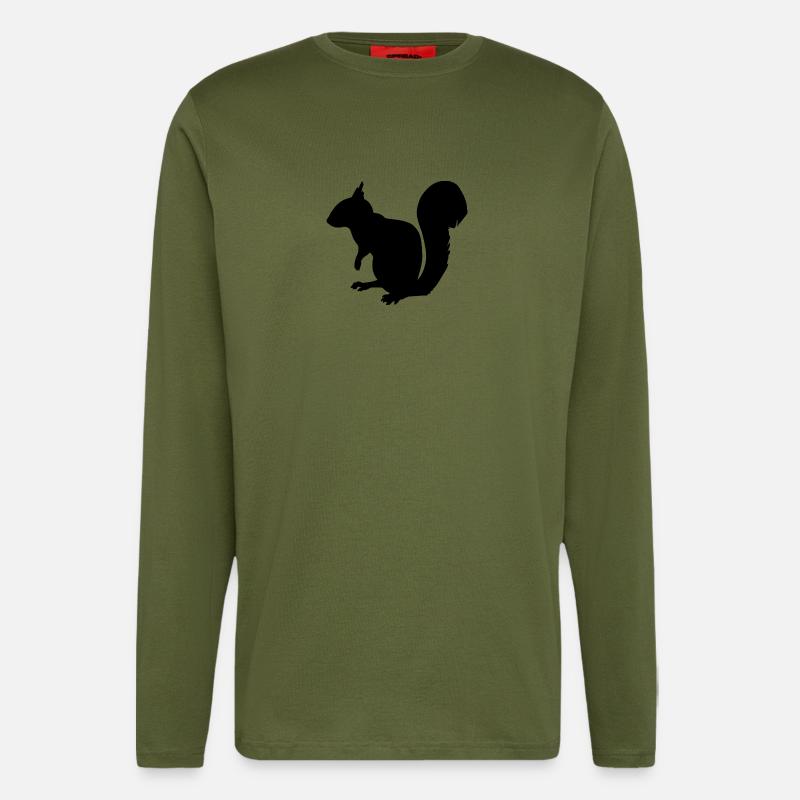 Eichhörnchen - Langarmshirt - made by SPREAD  - MOSS GREEN