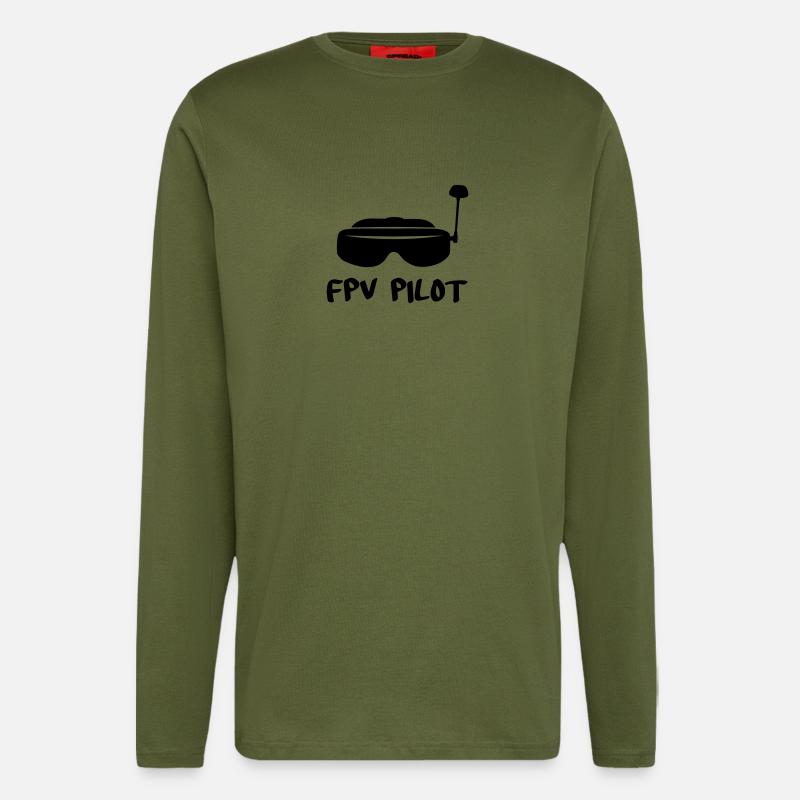 FPV Driver - Longsleeve - made by SPREAD  - MOSS GREEN