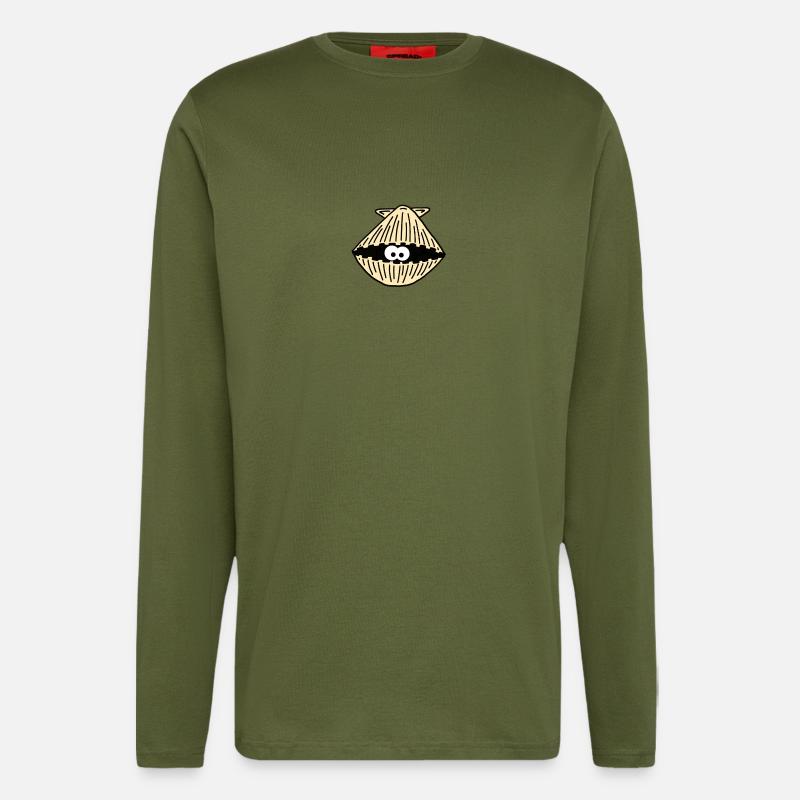 Shell / clam / shell - Longsleeve - made by SPREAD  - MOSS GREEN