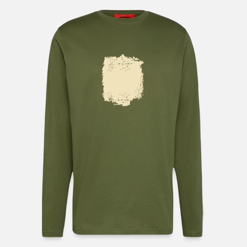 CONTEXTE · · GRUNGE CONTEXTE - Manches longues bio décontracté fabriqué en UE - MOSS GREEN