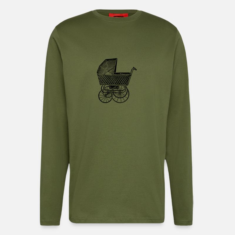 stroller - Longsleeve - made by SPREAD  - MOSS GREEN