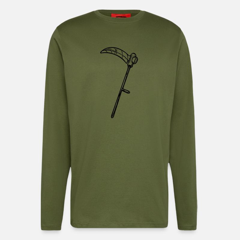 Scharfe Sensen Vector - Langarmshirt - made by SPREAD  - MOSS GREEN
