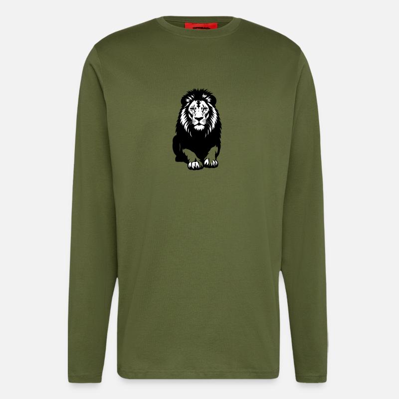 Lion - Longsleeve - made by SPREAD  - MOSS GREEN