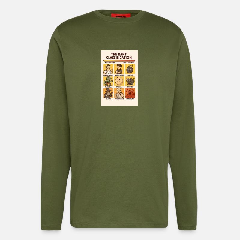 Rant Classification (English) - Longsleeve - made by SPREAD  - MOSS GREEN