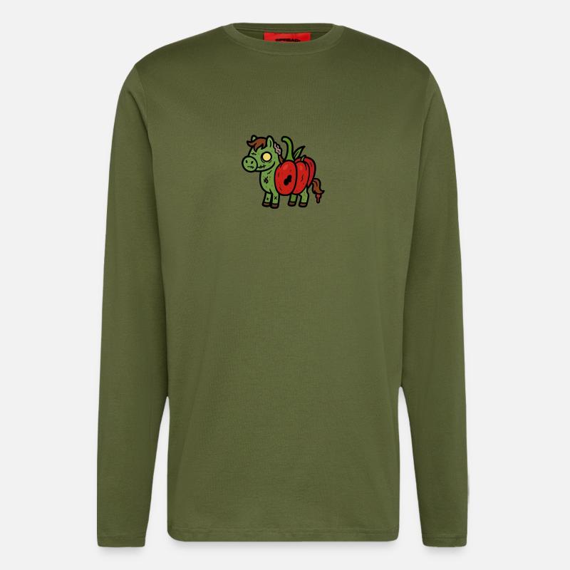 Pferdrika - Langarmshirt - made by SPREAD - MOSS GREEN