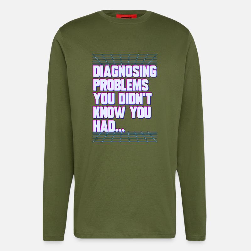 Nurse Practitioner Diagnosing Problems Nursing - Langarmshirt - made by SPREAD  - MOSS GREEN