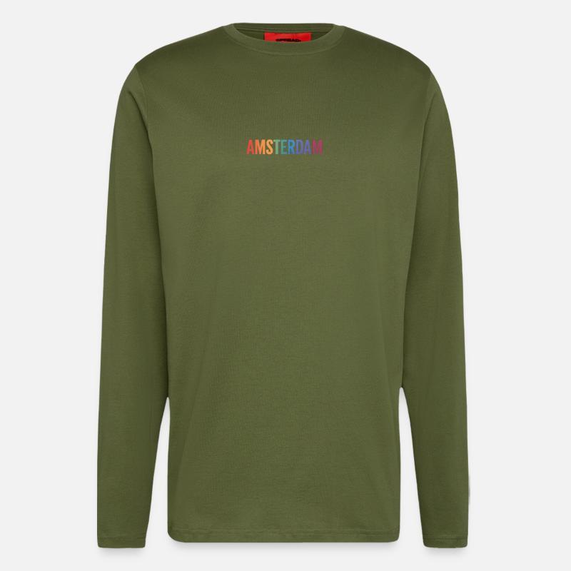 AMSTERDAM - Langarmshirt - made by SPREAD  - MOSS GREEN
