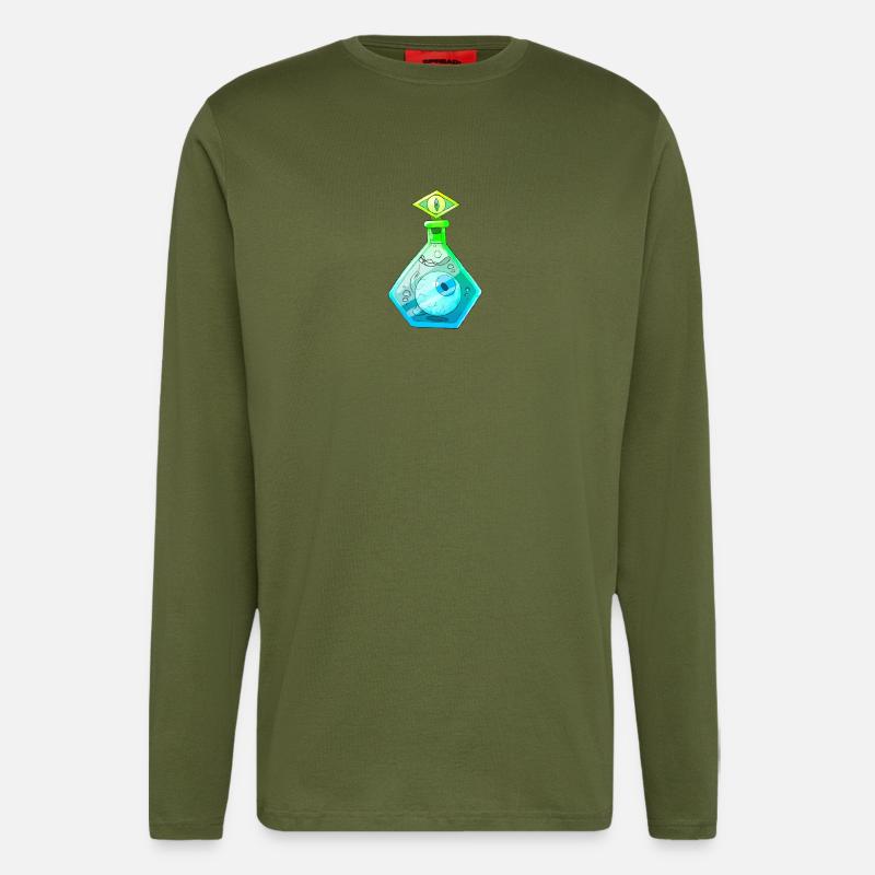 Augen Trank - Langarmshirt - made by SPREAD  - MOSS GREEN