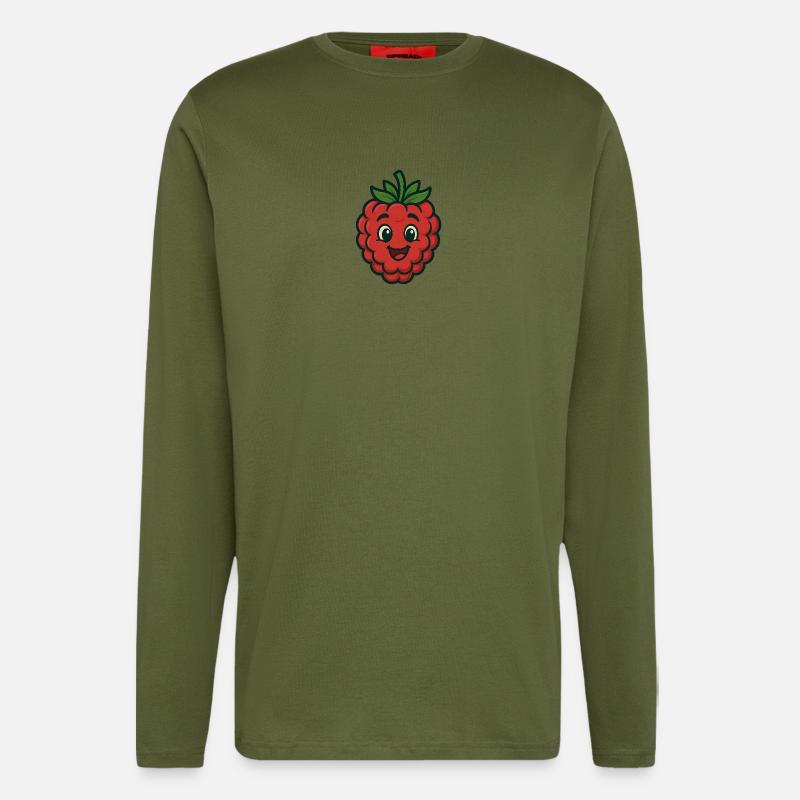 Happy Raspberry - Longsleeve - made by SPREAD  - MOSS GREEN