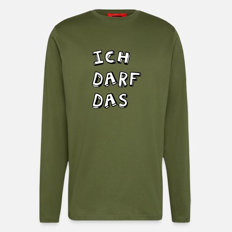 Ich darf das - Langarmshirt - made by SPREAD  - MOSS GREEN
