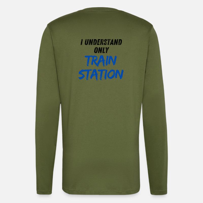 I understand only Train Station - Langarmshirt - made by SPREAD  - MOSS GREEN