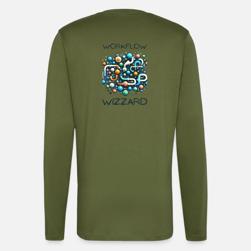 Workflow Wizzard - Longsleeve - made by SPREAD  - MOSS GREEN