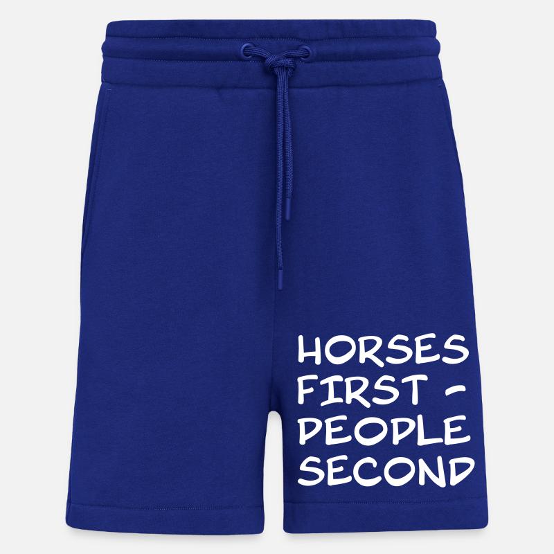 Les chevaux d’abord - Short bio décontracté fabriqué en UE - Iconic Blue