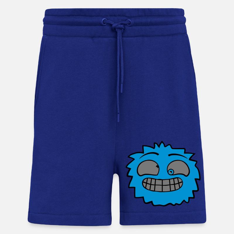 Visage de monstre poilu - Short bio décontracté fabriqué en UE - Iconic Blue