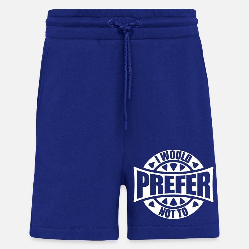 Je préfère ne pas - Short bio décontracté fabriqué en UE - Iconic Blue
