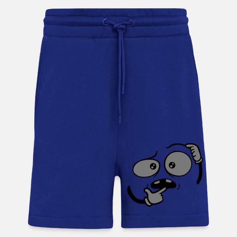 Hand Geste skeptisches Gesicht - Shorts - made by SPREAD - Iconic Blue