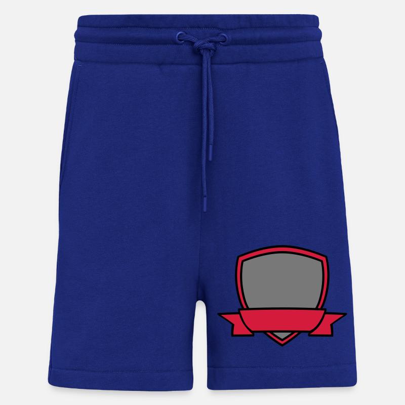 Bannière de bouclier vide - Short bio décontracté fabriqué en UE - Iconic Blue