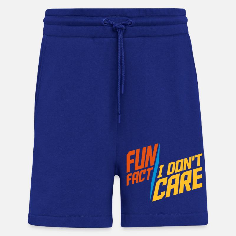 I dont care fact - Shorts - made by SPREAD - Iconic Blue