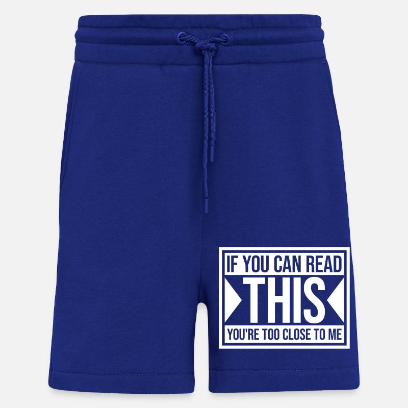 trop près de moi - Short bio décontracté fabriqué en UE - Iconic Blue