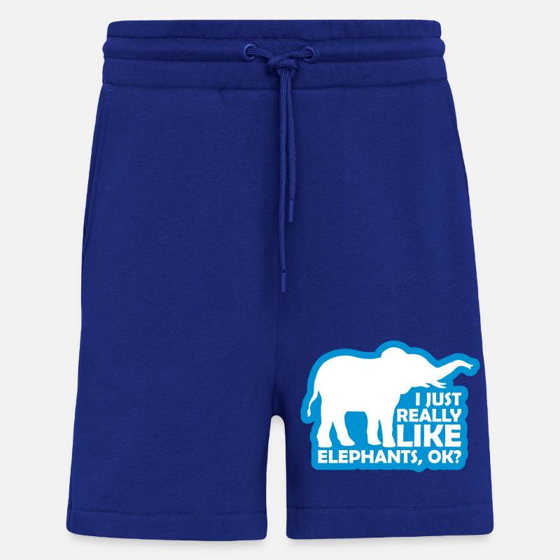 Dire vraiment comme des éléphants - Short bio décontracté fabriqué en UE - Iconic Blue