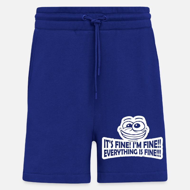 everything is fine quote - Shorts - made by SPREAD - Iconic Blue